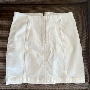 Free People White Mini Skirt!!